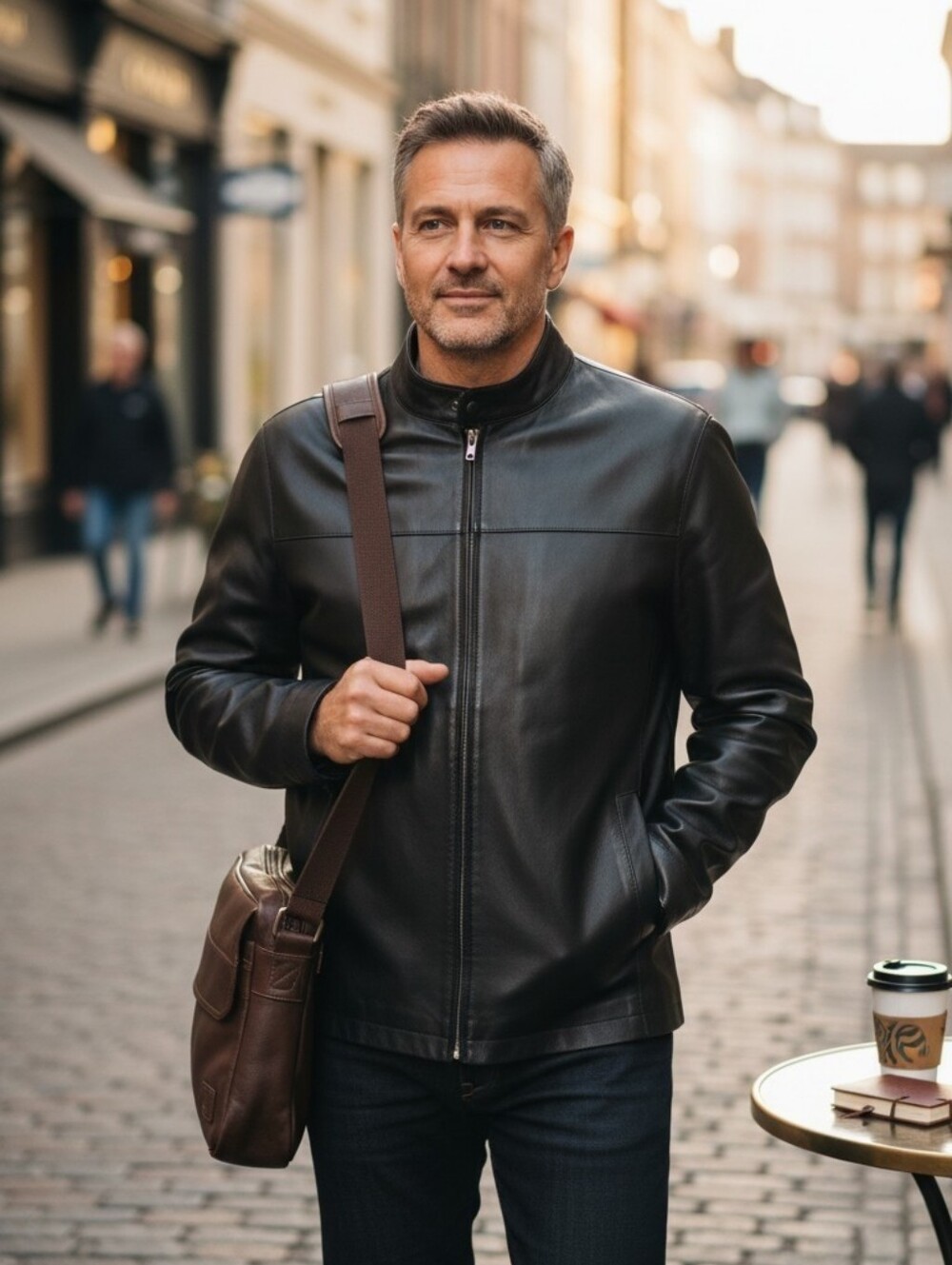 Saddlebred Leather Outwear Jacket 100%  Genuine Leather